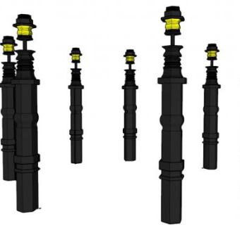 现代户外灯具su模型下载_sketchup草图大师SKP模型