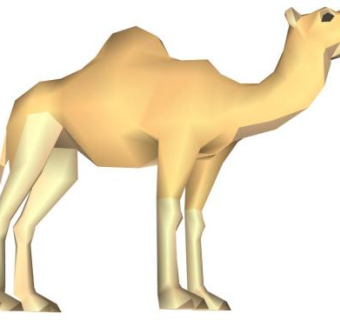 骆驼雕塑su模型下载_sketchup草图大师SKP模型