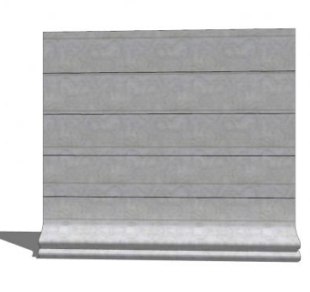 现代简约景墙sketchup模型下载_sketchup草图大师SKP模型