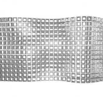 现代金属景观墙SU模型下载_sketchup草图大师SKP模型