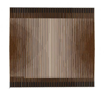 现代棕色金属景墙SU模型下载_sketchup草图大师SKP模型