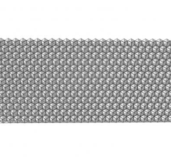 现代金属几何景观墙SU模型下载_sketchup草图大师SKP模型