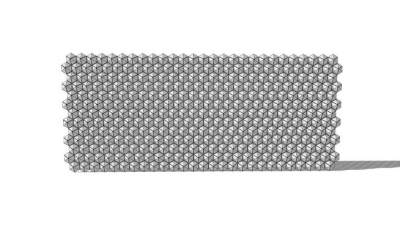 现代金属几何景观墙SU模型下载_sketchup草图大师SKP模型