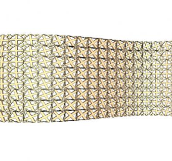 现代金属波浪景观墙SU模型下载_sketchup草图大师SKP模型