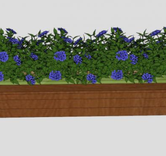 阳台花盆su模型下载_sketchup草图大师SKP模型