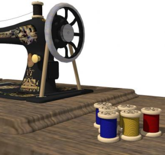 缝纫机线轴su模型下载_sketchup草图大师SKP模型