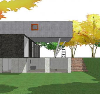 现代建筑景观设计SU模型下载_sketchup草图大师SKP模型