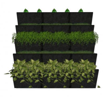 现代植物花圃SU模型下载_sketchup草图大师SKP模型