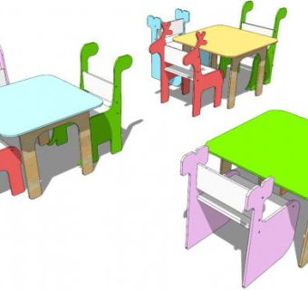 动物家具su模型下载_sketchup草图大师SKP模型