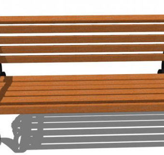 休息椅su模型下载_sketchup草图大师SKP模型