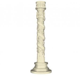 中式柱su模型下载_sketchup草图大师SKP模型