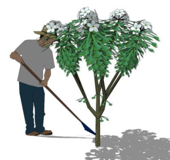 农夫人物su模型下载_sketchup草图大师SKP模型