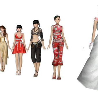 3d人su模型下载_sketchup草图大师SKP模型