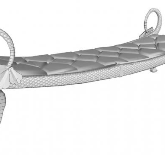 欧式座椅su模型下载_sketchup草图大师SKP模型