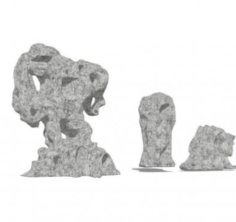 园林石头景观su模型下载_sketchup草图大师SKP模型