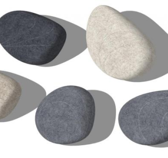 圆润石头su模型下载_sketchup草图大师SKP模型