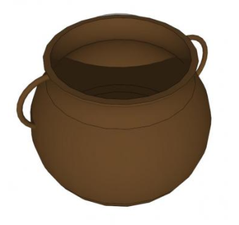 陶瓷花盆su模型下载_sketchup草图大师SKP模型