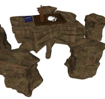 北欧风椅子su模型下载_sketchup草图大师SKP模型