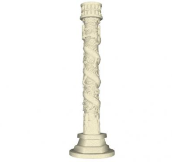 中式柱设计su模型下载_sketchup草图大师SKP模型