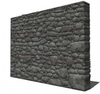 石头墙su模型下载_sketchup草图大师SKP模型