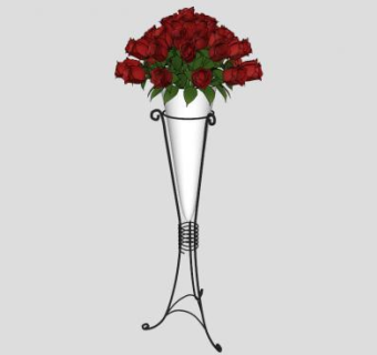 婚礼花钵su模型下载_sketchup草图大师SKP模型