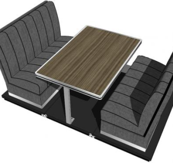 loft风卡座su模型下载_sketchup草图大师SKP模型