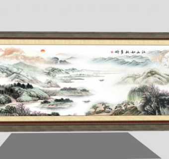 山水小景su模型下载_sketchup草图大师SKP模型