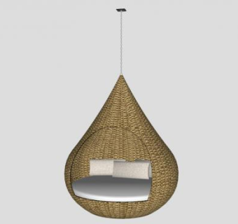 室外藤椅su模型下载_sketchup草图大师SKP模型