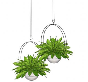 悬挂花架su模型下载_sketchup草图大师SKP模型