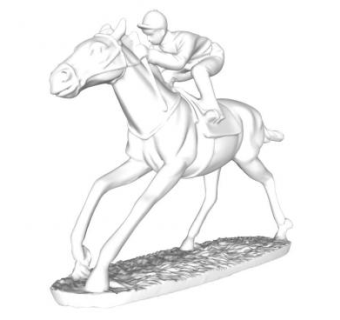 骑马雕塑SU模型下载_sketchup草图大师SKP模型
