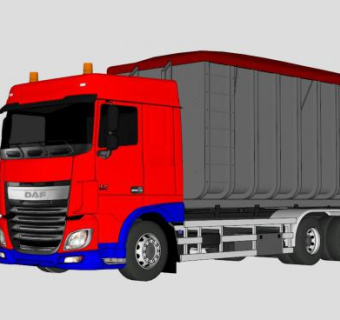 大卡车翻斗车货模型_su模型下载 草图大师模型_SKP模型