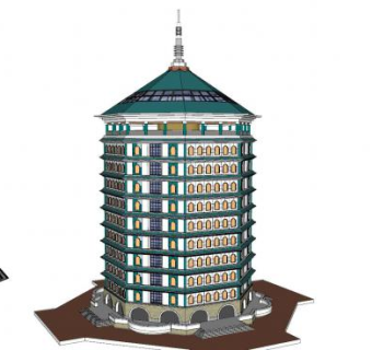 中式古建民居SU模型下载_sketchup草图大师SKP模型