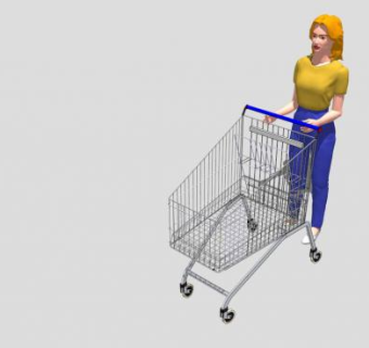 超市手推车的SKP模型设计_su模型下载 草图大师模型_SKP模型