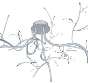 树枝灯具su模型下载_sketchup草图大师SKP模型