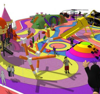 卡通游乐场su模型下载_sketchup草图大师SKP模型