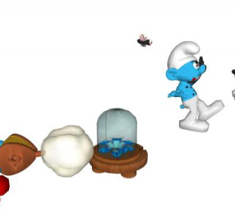 蓝精灵su模型下载_sketchup草图大师SKP模型