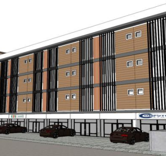 商铺二层写字楼su模型下载_sketchup草图大师SKP模型