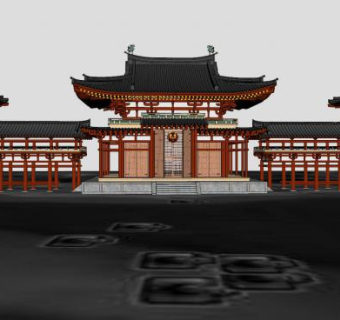 中式古建设计SU模型下载_sketchup草图大师SKP模型