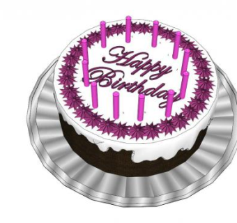 蛋糕su模型下载_sketchup草图大师SKP模型