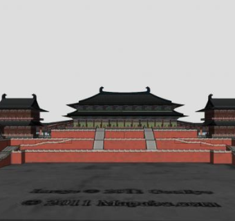 中式古建故宫SU模型下载_sketchup草图大师SKP模型