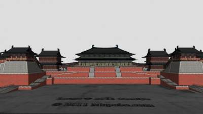 中式古建故宫SU模型下载_sketchup草图大师SKP模型