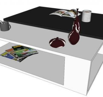 造型茶几su模型下载_sketchup草图大师SKP模型