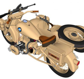 三轮摩托su模型下载_sketchup草图大师SKP模型