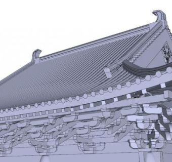 屋脊su模型下载_sketchup草图大师SKP模型