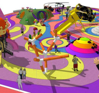 游乐场儿童设施su模型下载_sketchup草图大师SKP模型