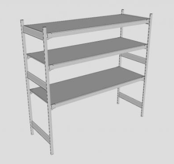 小货架su模型下载_sketchup草图大师SKP模型