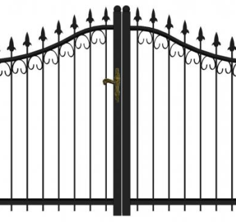 铁艺栅栏门su模型下载_sketchup草图大师SKP模型