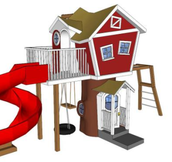 游乐场儿童玩具su模型下载_sketchup草图大师SKP模型