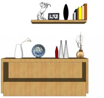 茶水柜su模型下载_sketchup草图大师SKP模型