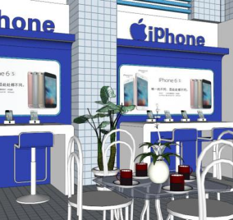 电子产品展厅su模型下载_sketchup草图大师SKP模型